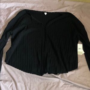 Long Sleeved Black BP Vneck
